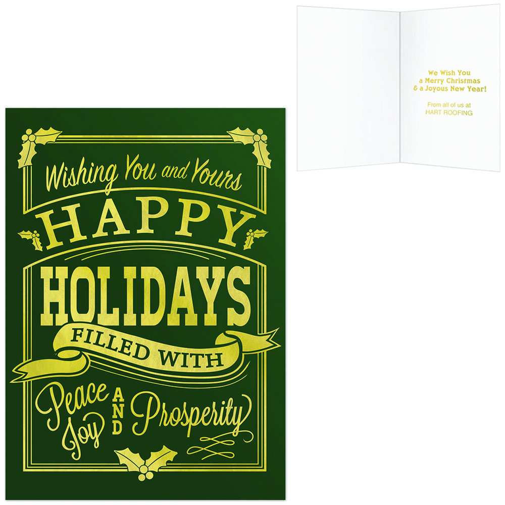 Product Photo 1 Happy Holidays Vintage Greeting Card