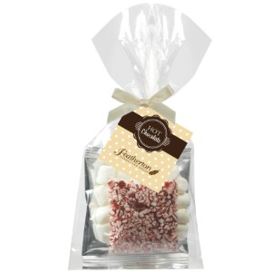 Hot Chocolate w/ Marshmallows & Peppermint Mug Stuffer, Full Color Imprint - MD8219