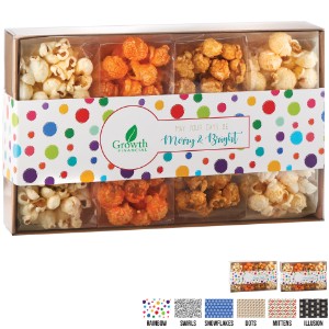 Contemporary Popcorn Gift Box, 4 Classic Flavors - MD8220