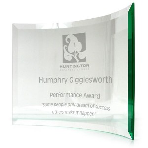 Chronicle Jade Crystal Award, Large, 10" x 7" - FN5290