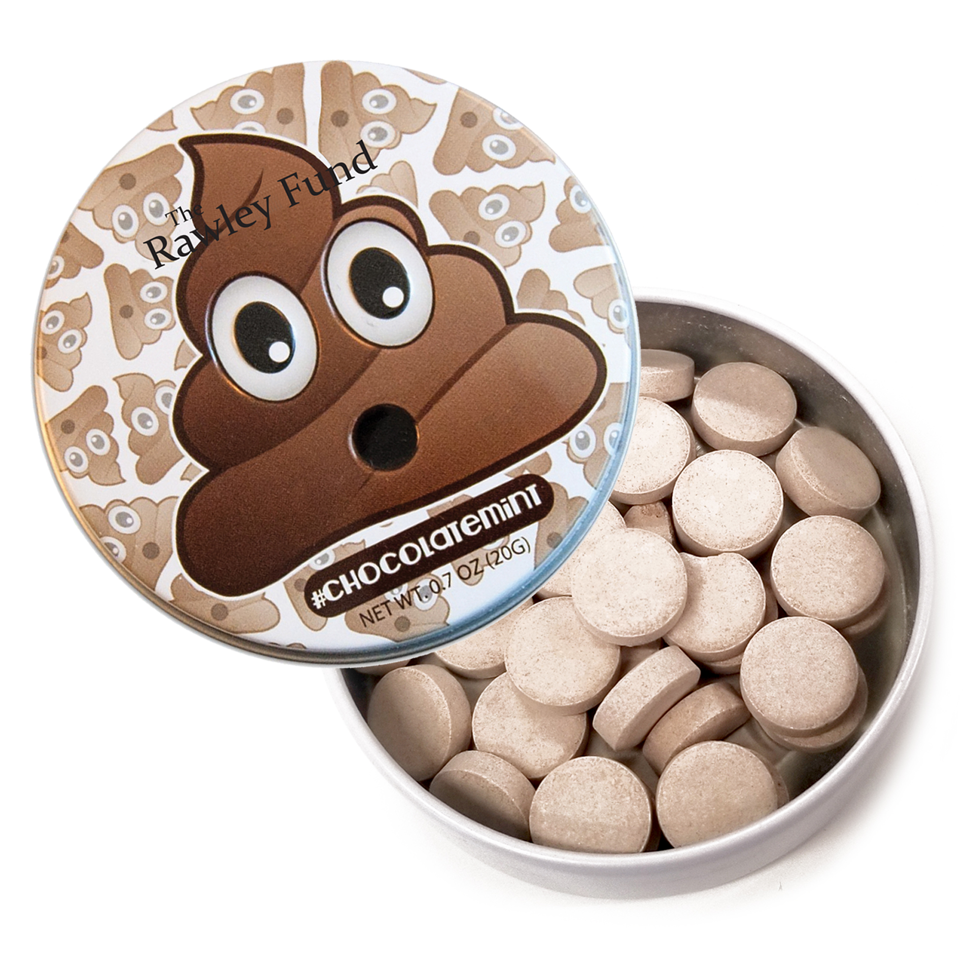 Product Photo 1 Poo Emoji Tin with Chocolate Mints