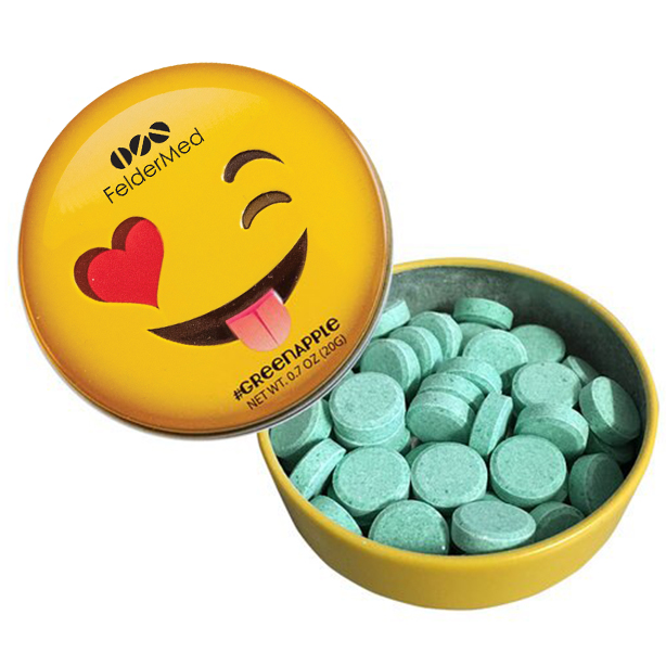 Product Photo 1 Emoji Winking Tin with Green Apple Mints