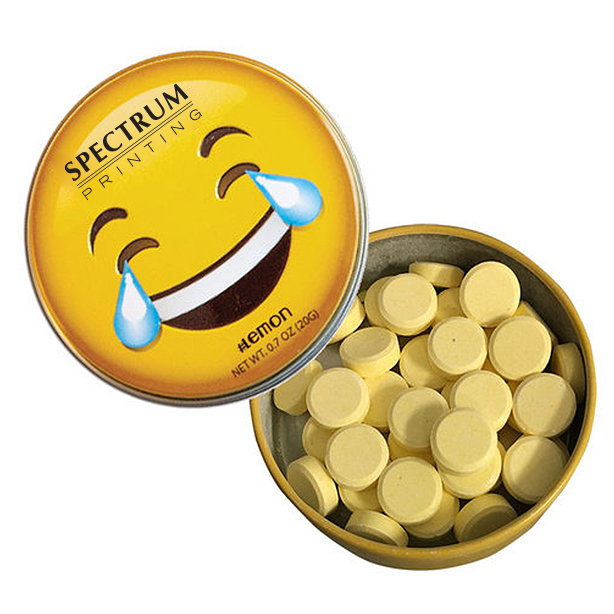 Product Photo 1 Emoji Laughing Tin with Lemon Mints