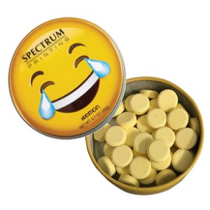 Emoji Laughing Tin with Lemon Mints - CI1076