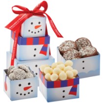 Photo 2 Snowman Tower of Holiday Treats