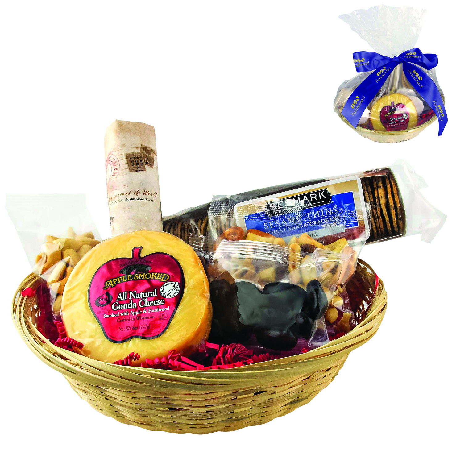 Product Photo 1 Cheese & Cracker Snack Gift Basket Set