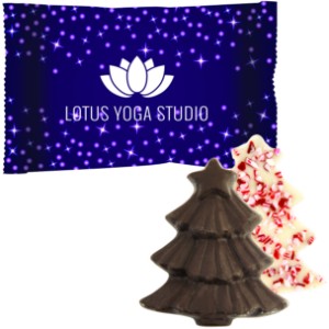Wrapped Chocolate Peppermint Bark Tree, 1/2oz. - CI1040