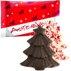 Wrapped Chocolate Peppermint Bark Tree, 1-1/2oz. - CI1045
