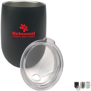Stemless Wine Tumbler w/ Lid, 9oz. - CF1017