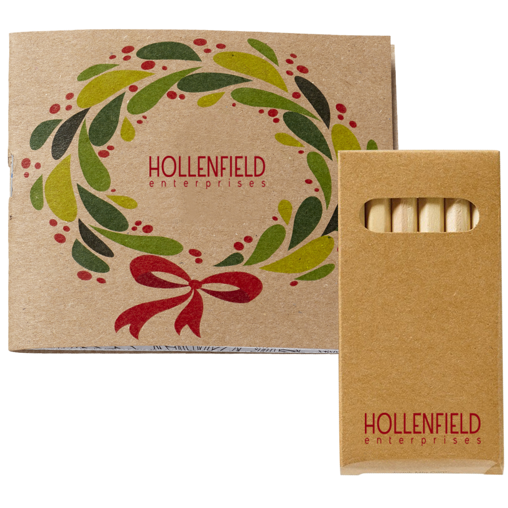 Product Photo 1 Holiday Theme Wreath Adult Coloring Book & 6-Color Pencil Set To Go