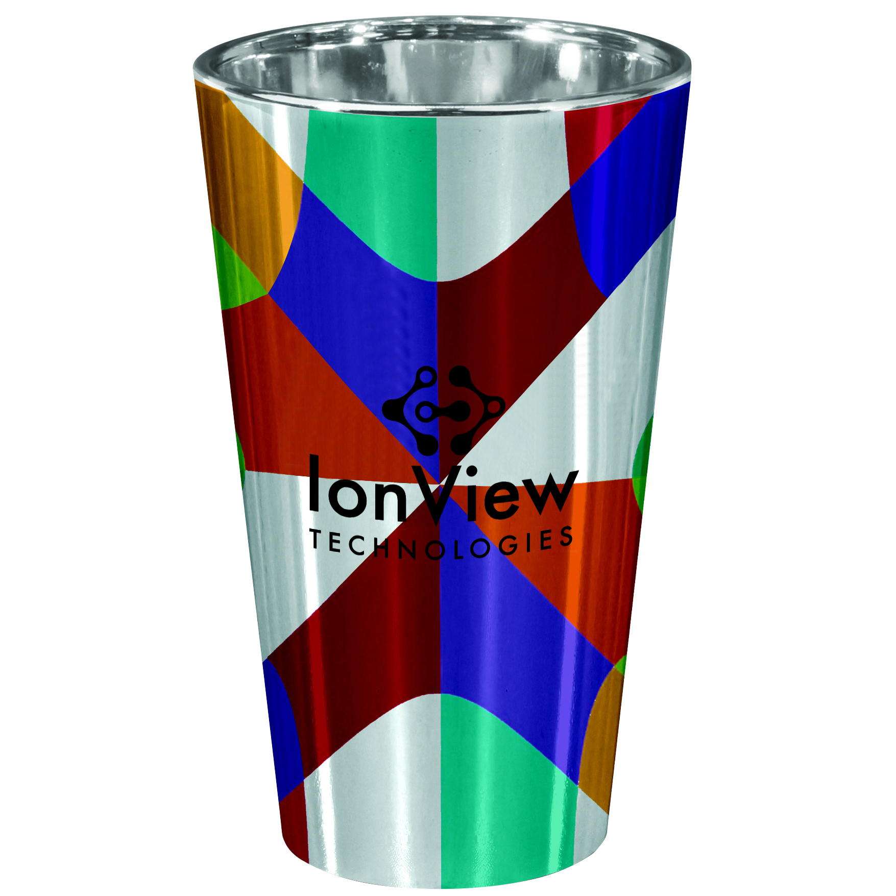 Product Photo 1 Elektra Silver Finish Glassware Pub Glass, 16oz.