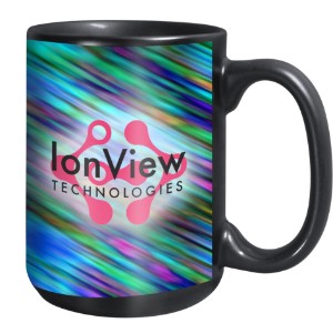 Mighty Matte Black Ceramic Mug, 15oz. - XP1105