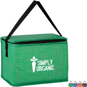 Crosshatched Non-Woven Lunch Cooler Bag - HT4702
