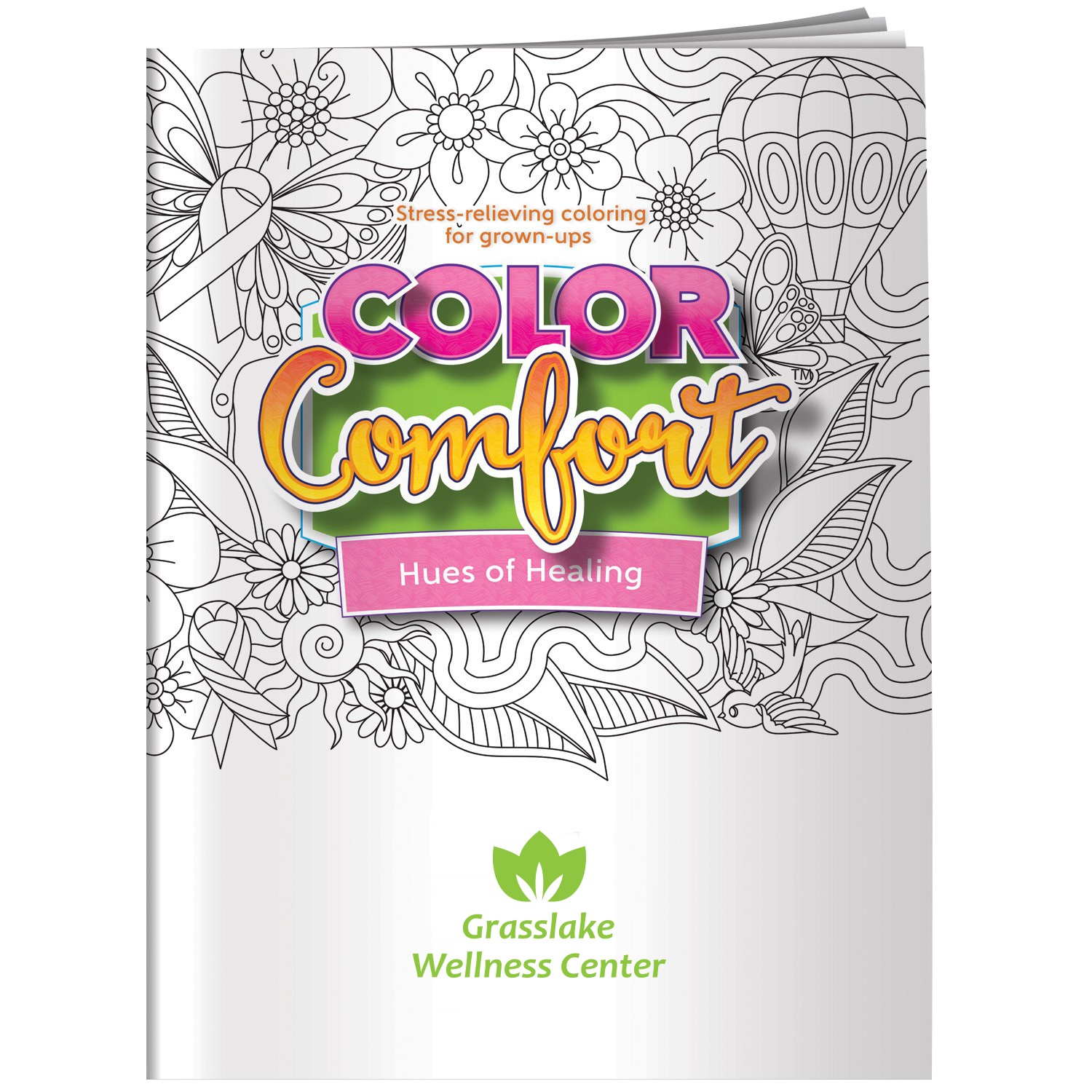 Product Photo 1 Color Comfort Breast Cancer Awareness Theme Adult Coloring Book