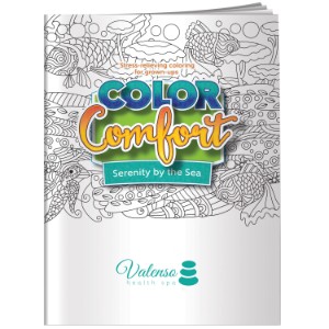 Color Comfort Sea Shells & Beaches Theme Adult Coloring Book - BF1008