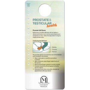 Prostate & Testicular Self-Exam Hang Tag - BF1026