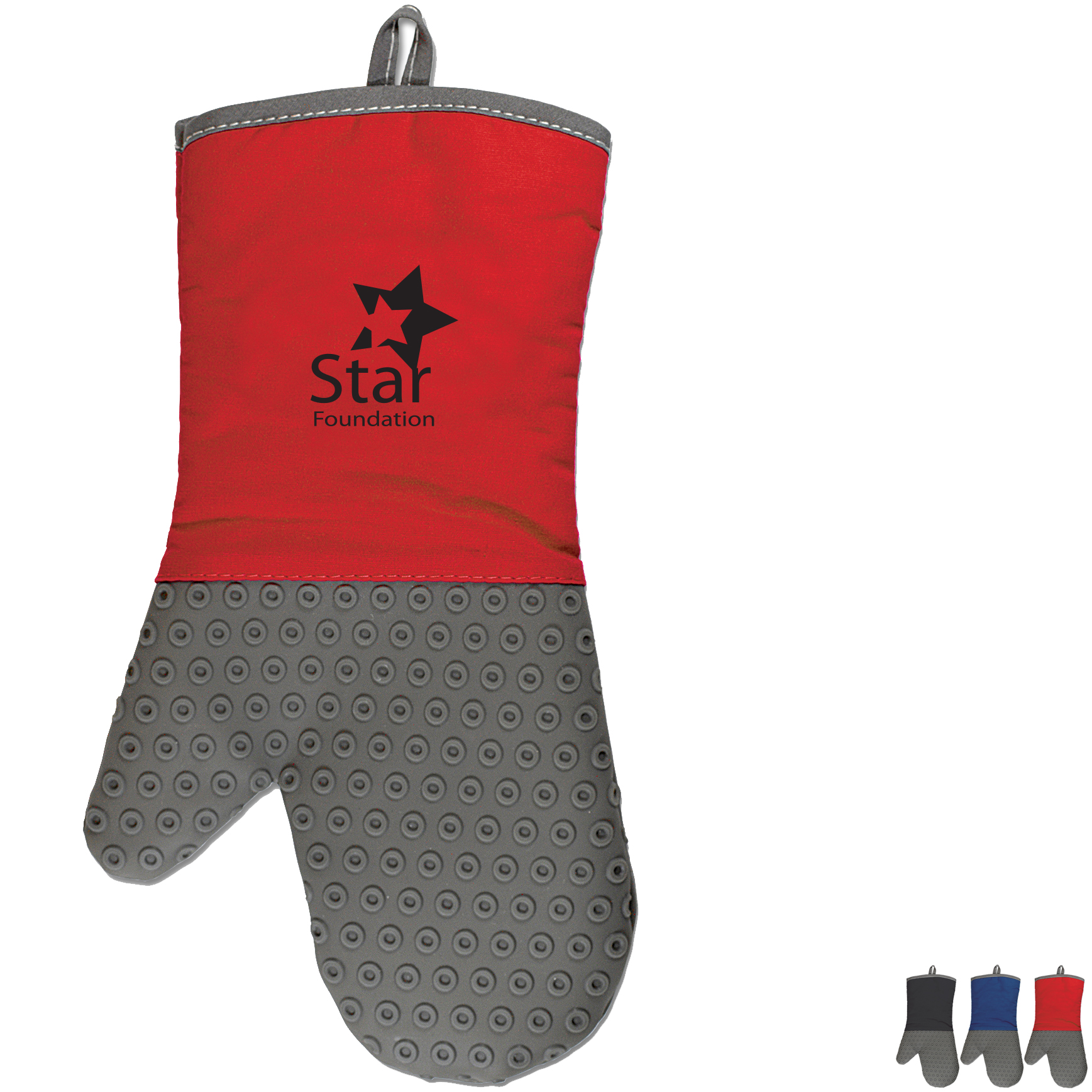 Product Photo 1 Two-Tone Silicone Oven Mitt