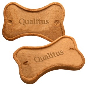 Bone Shaped Cookie for Dogs, w/ 3D Logo, Individually Wrapped - AL2301