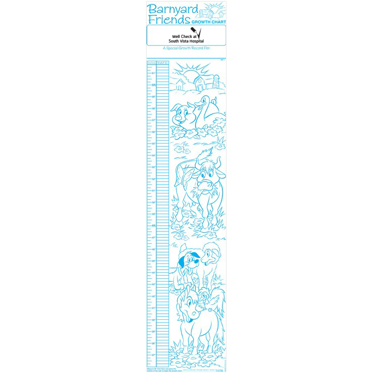 Product Photo 1 Barnyard Friends Children's Growth Chart