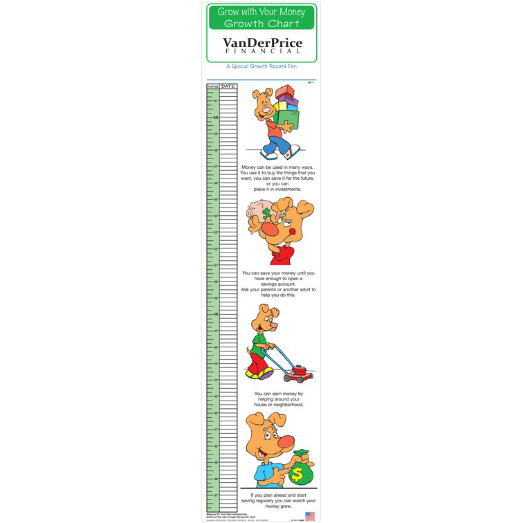 Product Photo 1 Grow With Your Money Children's Growth Chart