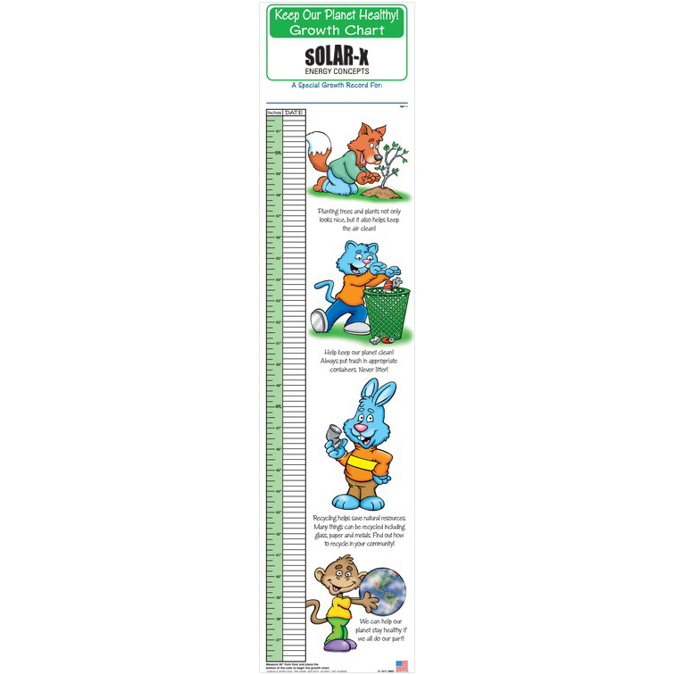 Product Photo 1 Keep Our Planet Healthy Children's Growth Chart