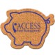 Piggy Bank Shaped Cork Coaster