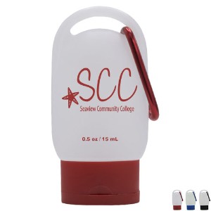 Color Cap Sanitizer w/ Carabiner, 1oz. - TK3321