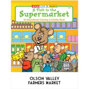 Visit to the Supermarket Coloring & Activity Book - CLB340