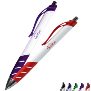 White Allure Grip Pen - AK4744