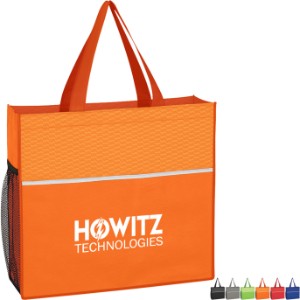 Wave Design Non-Woven Tote - HT3941
