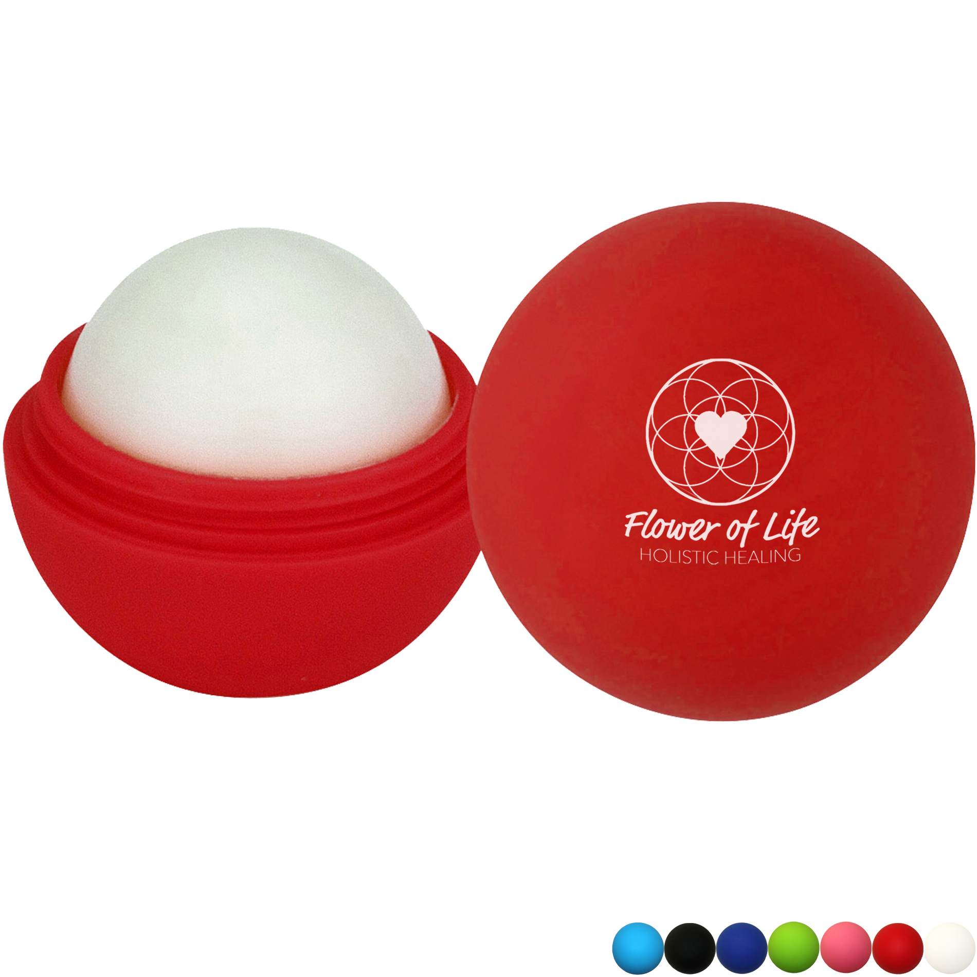 Product Photo 1 Halcyon® Vanilla Flavored Lip Balm, Round Soft Touch Container