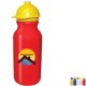 Safety Helmet Sport Bottle w/ Push 'n Pull Cap, 20oz., Full Color Imprint