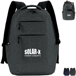 Premium Heathered Polycanvas 15" Laptop Backpack - CT2210
