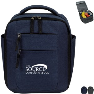 Premium Heathered Vertical Polyester Cooler - CT2170