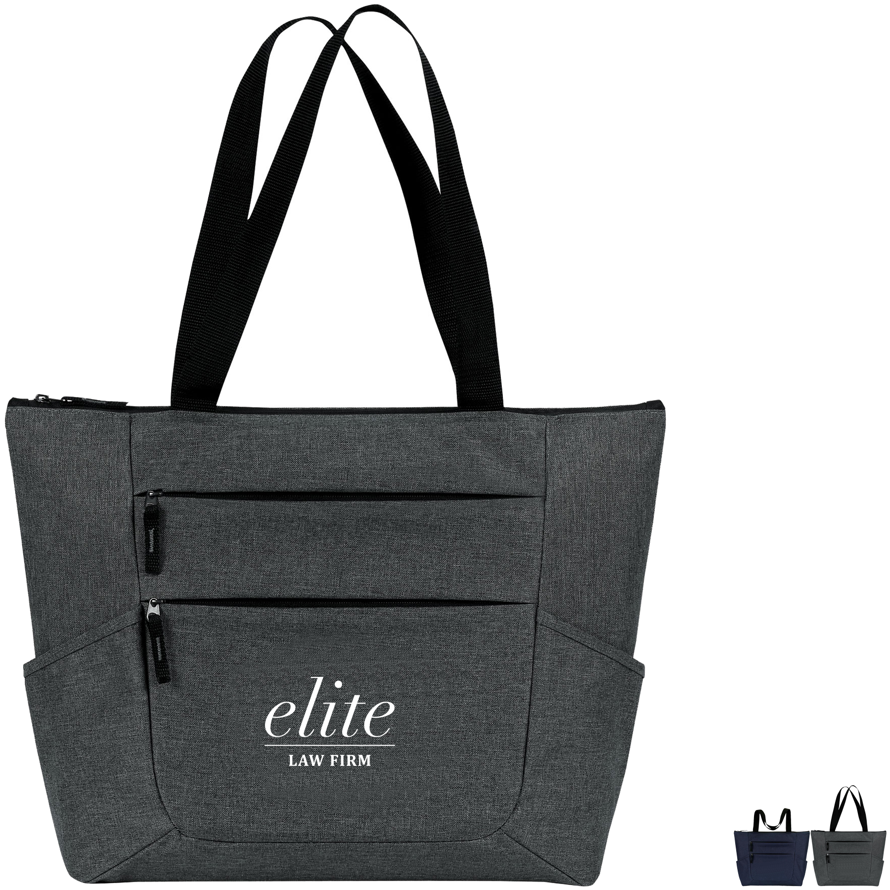 Product Photo 1 Premium Heathered Zippered Tote
