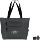 Premium Heathered Zippered Tote