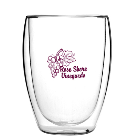 Product Photo 1 Clarity Double Wall Glass Tumbler, 10oz.