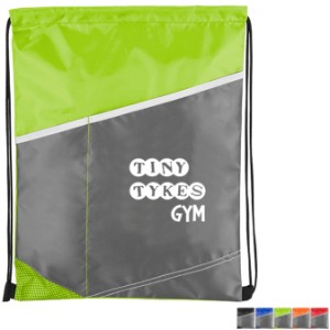 Contrast Polyester Cinch Bag - SD5424