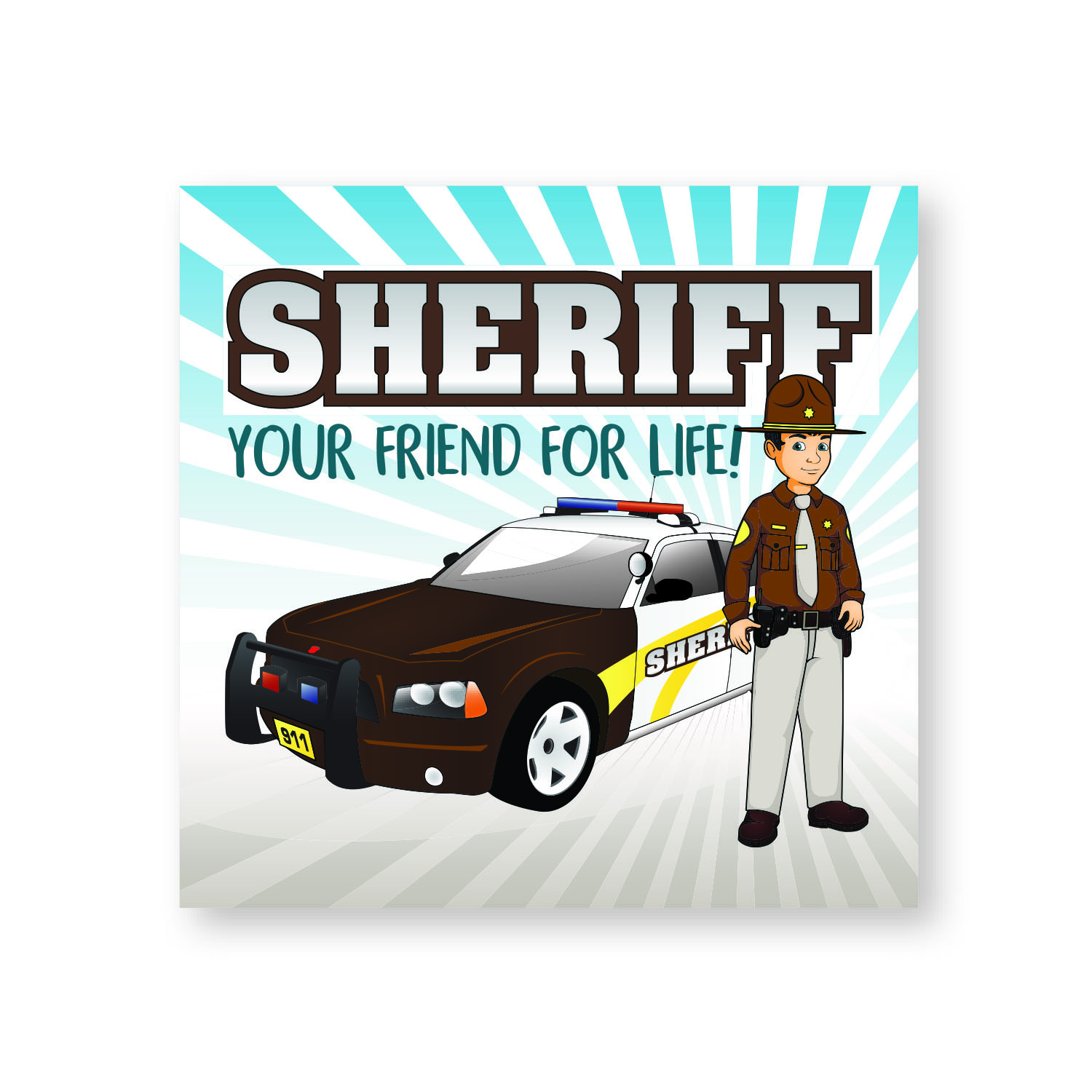 Product Photo 1 Stock Sheriff Your Friend for Life Sticker Roll