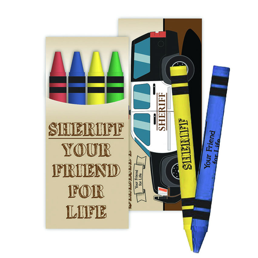 Product Photo 1 Sheriff Your Friend for Life w/ Vehicle Crayon Pack, Stock