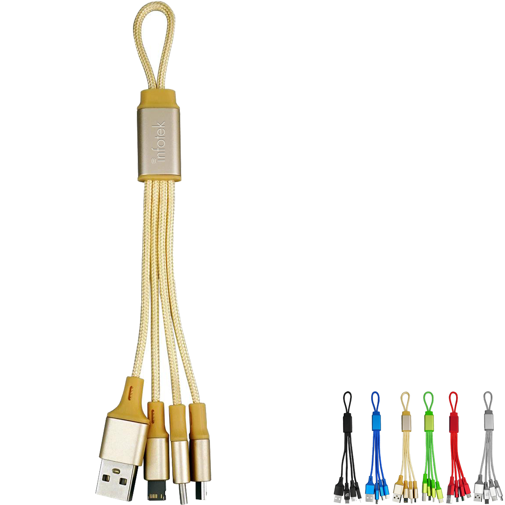 Product Photo 1 Metallic Loop 3-in-1 Cable w/ Type C USB