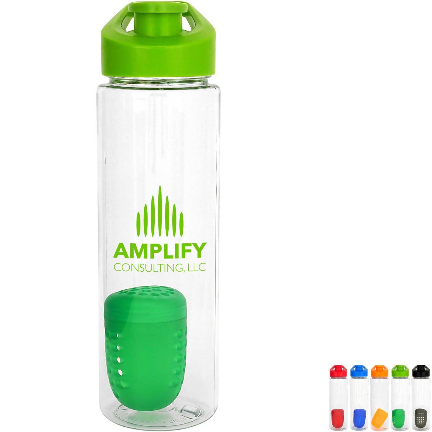 Product Photo 1 Easy Pour Colorful Bottle w/ Floating Infuser, 24oz.