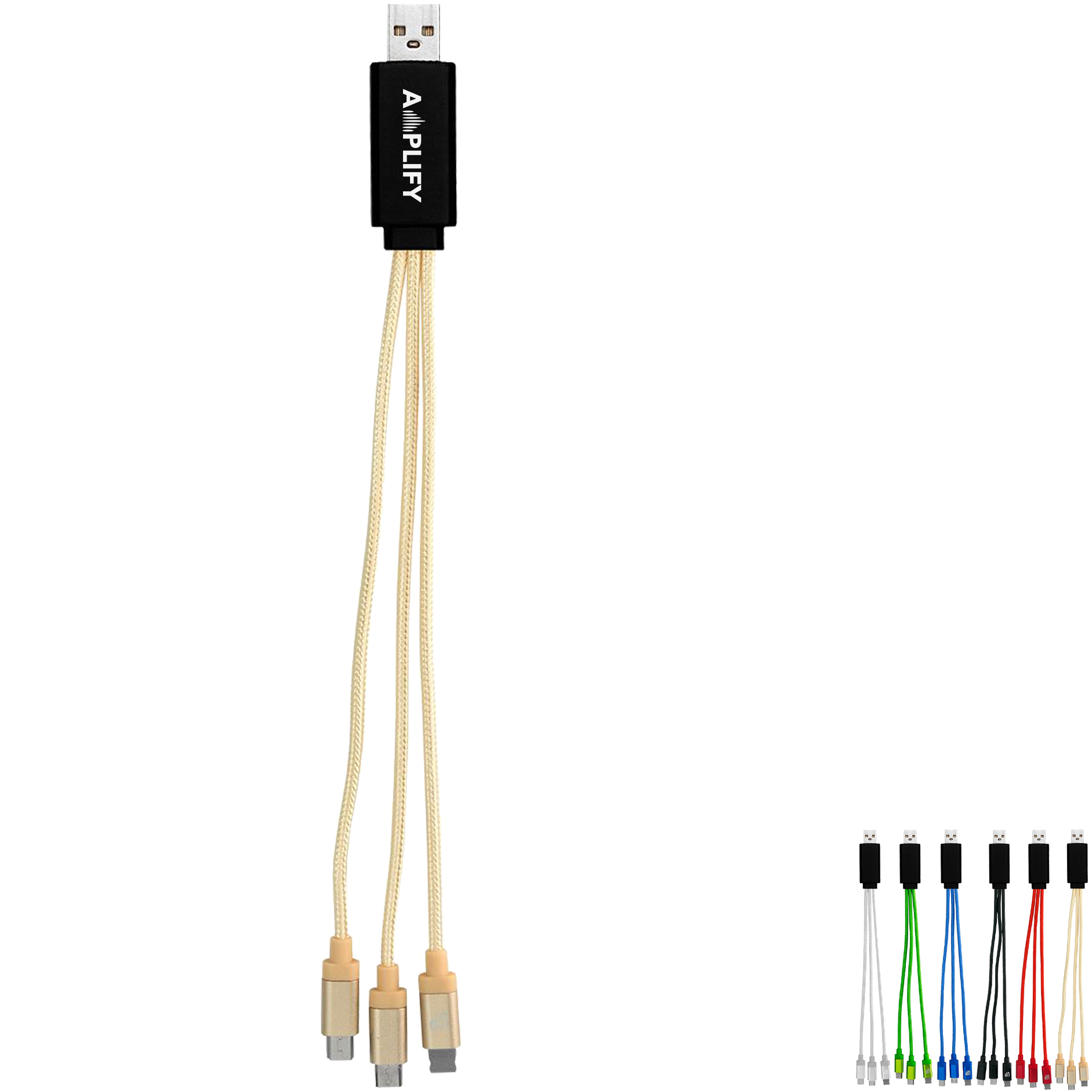 Product Photo 1 Metallic Light Up Logo Cable w/ Type C USB