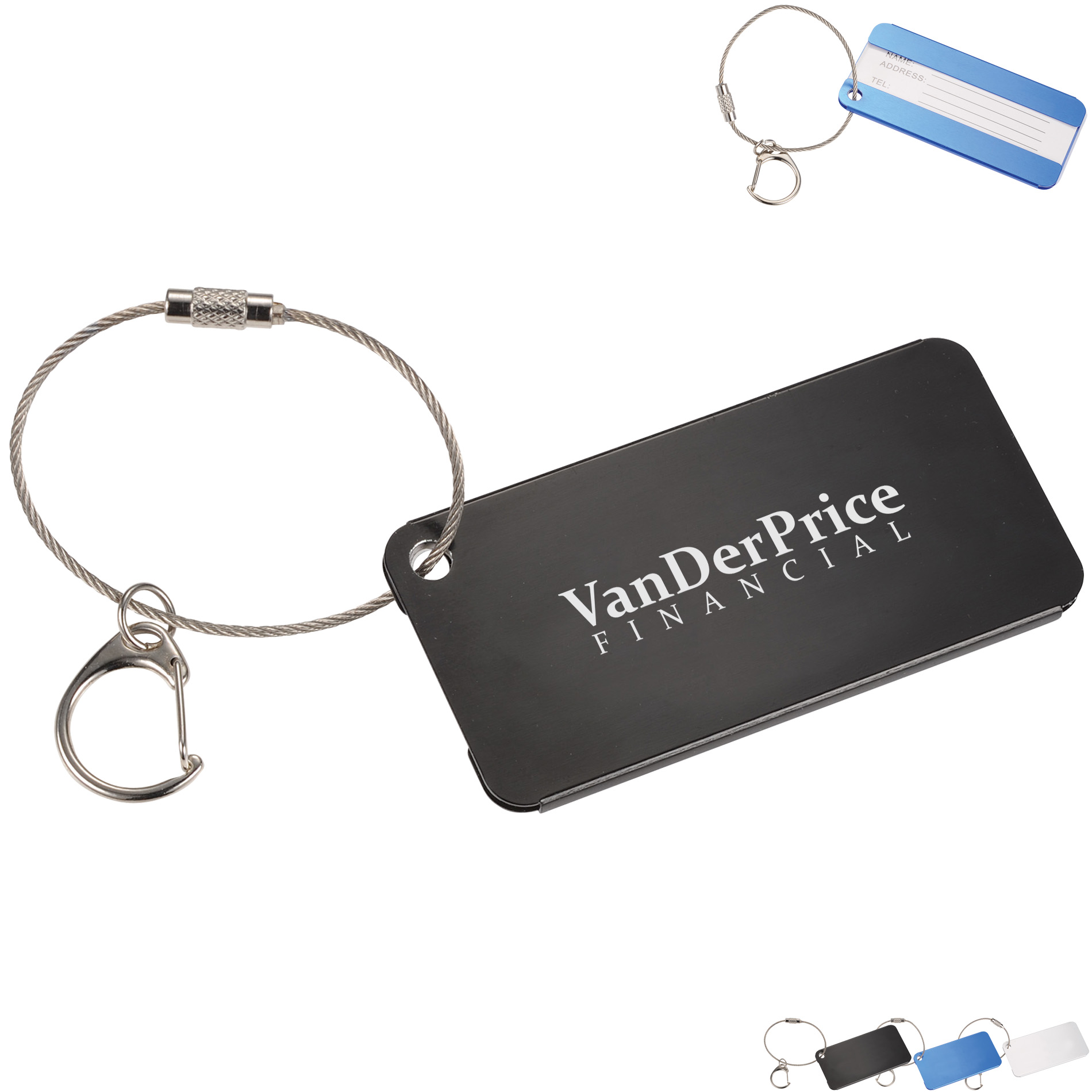 Product Photo 1 Aluminum Luggage Identification Tag