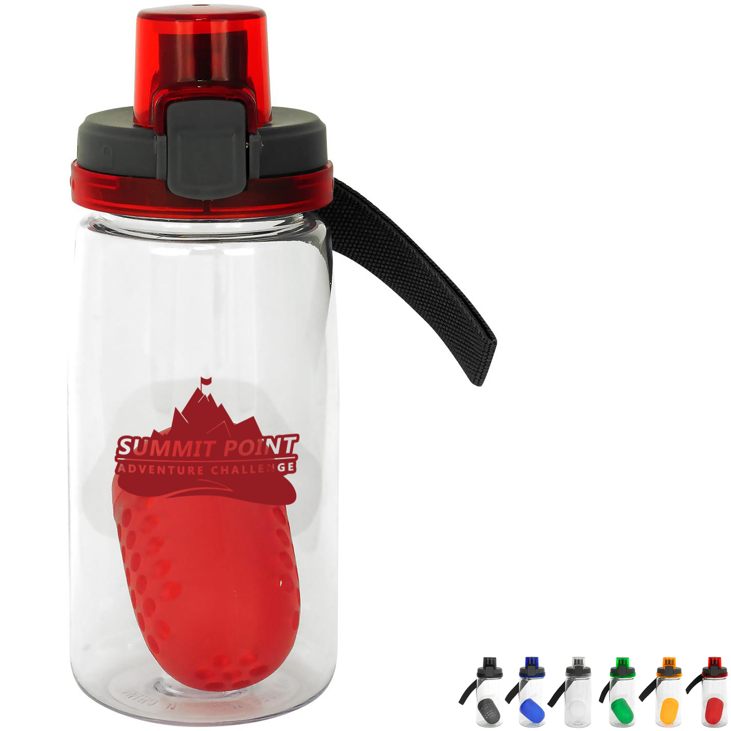 Product Photo 1 Locking Lid Bottle with Floating Infuser, 18oz.