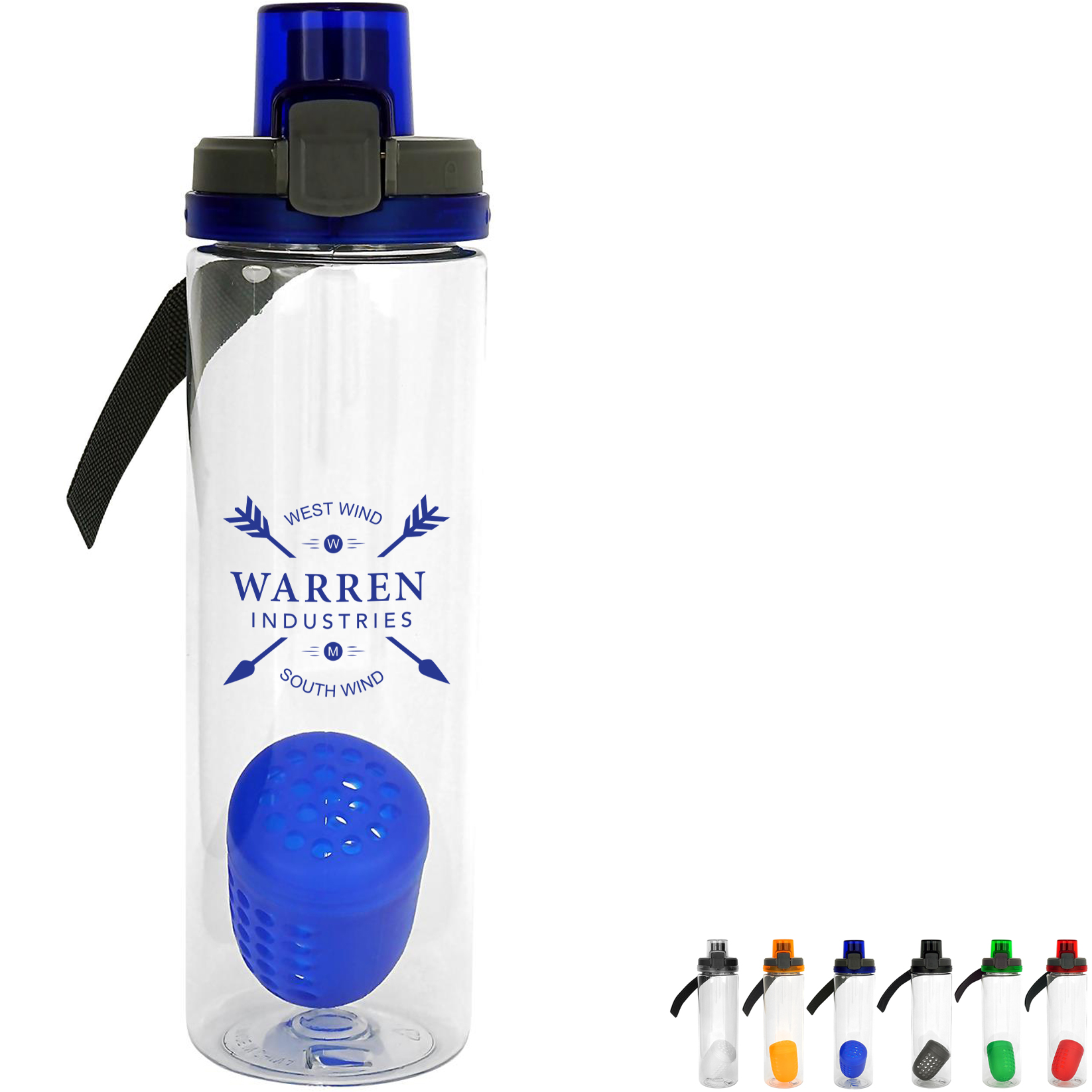 Product Photo 1 Locking Lid Bottle with Floating Infuser, 24oz.