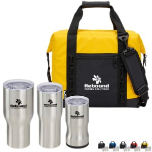 Urban Peak® 500D Cooler & 3 Piece Drinkware Gift Set - ST1600