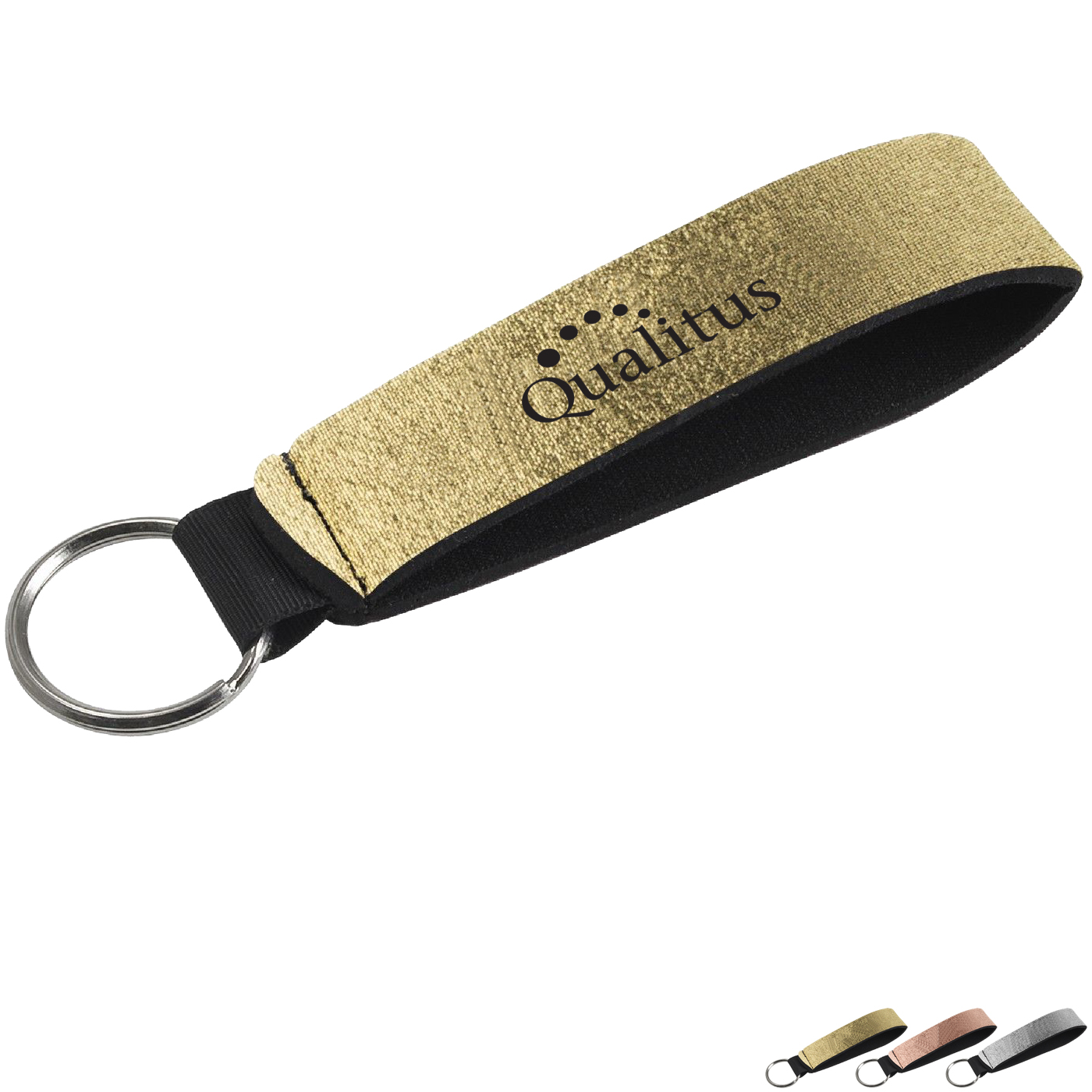 Product Photo 1 Metallic Neoprene Wrist Strap Key Holder