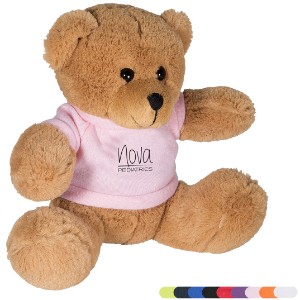 Jannie Plush Bear w/ T-Shirt, 7" - JE2307