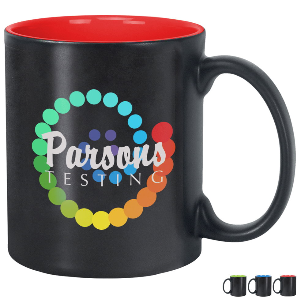 Product Photo 1 Classic Matte Two-Tone Black Mug, 11oz.